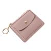 New Ultra-thin Card Bag, Short Zipper Women's Wallet, Fashionable and Simple Keychain, Coin Change Bag.