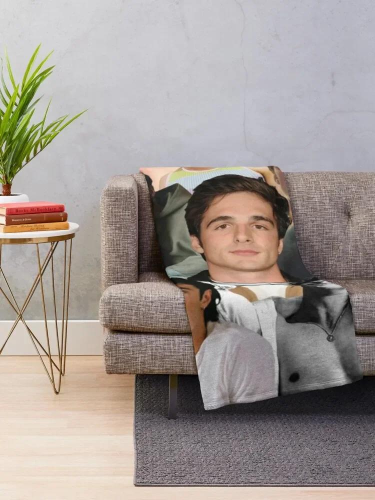 Jacob Elordi Photo Collage Throw Blanket Hairys Plaid Decorative Sofa Sofa Blankets