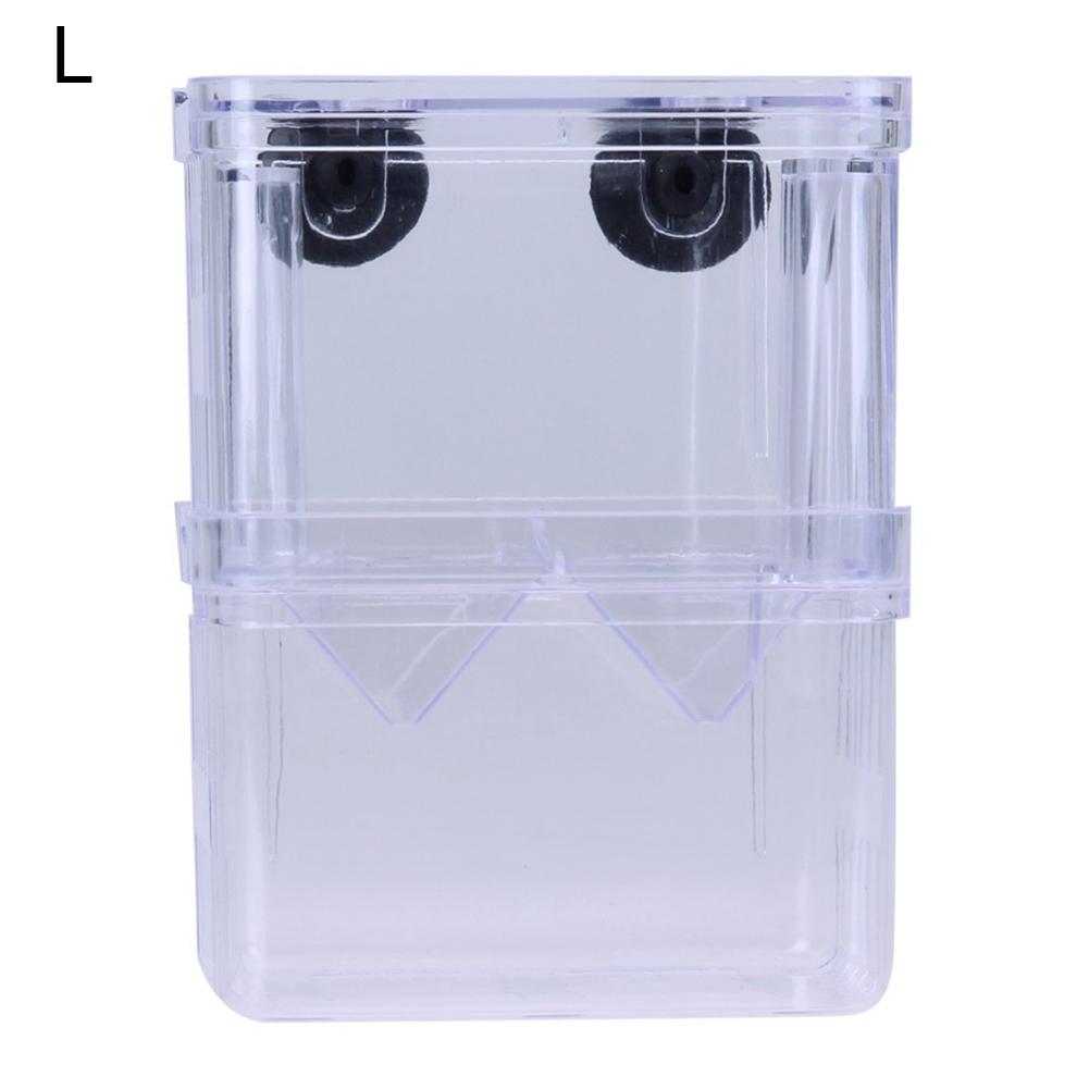 Akryl Transparent Dobbeltlags Aquarium Fish Breeding Isolation Box Incubator