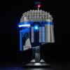 P10101 DIY LED Light Kit For LEGO 75408 Jango Fett™ Helmet Assembled Building Block Toy Decoration Adjustable Lighting Accessories