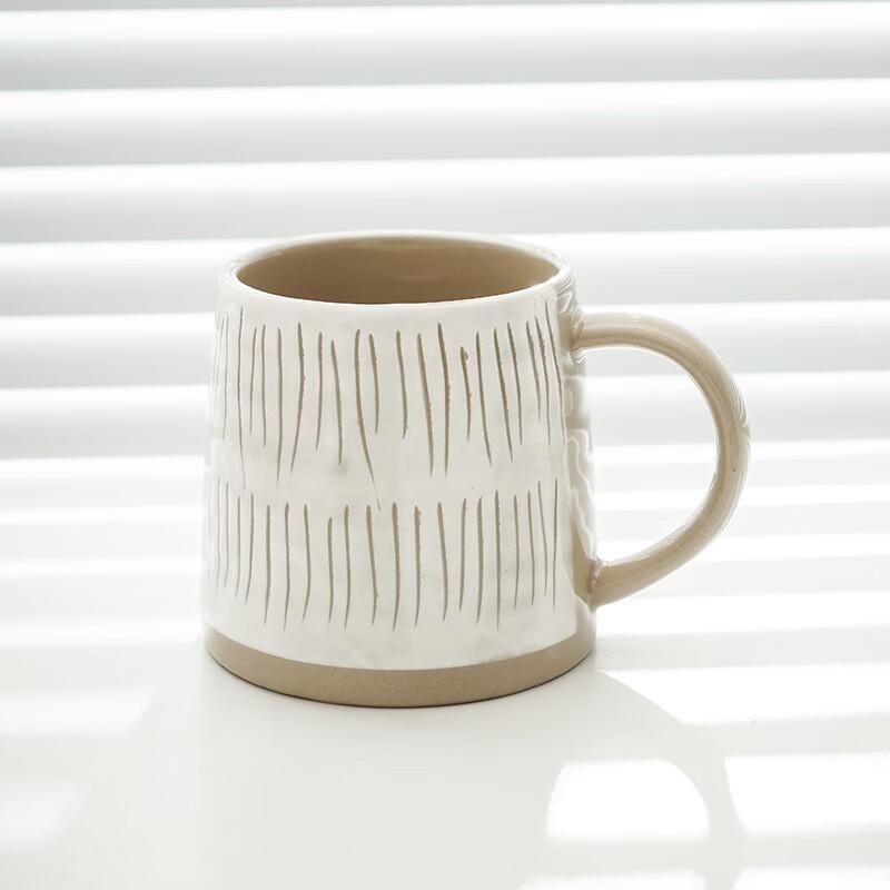 Shangqi Striped Ceramic Coffee Mug