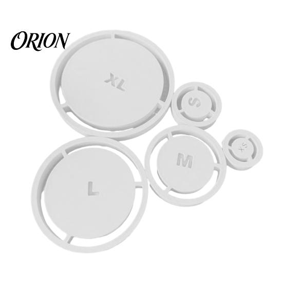Pottery Centering Tool 5PCS Foot Ring Tool, Reusable ABS DIY Clay Molder, Trimming Guide Handmade Ceramic Base Alignment for Consistent Bowls And Cups