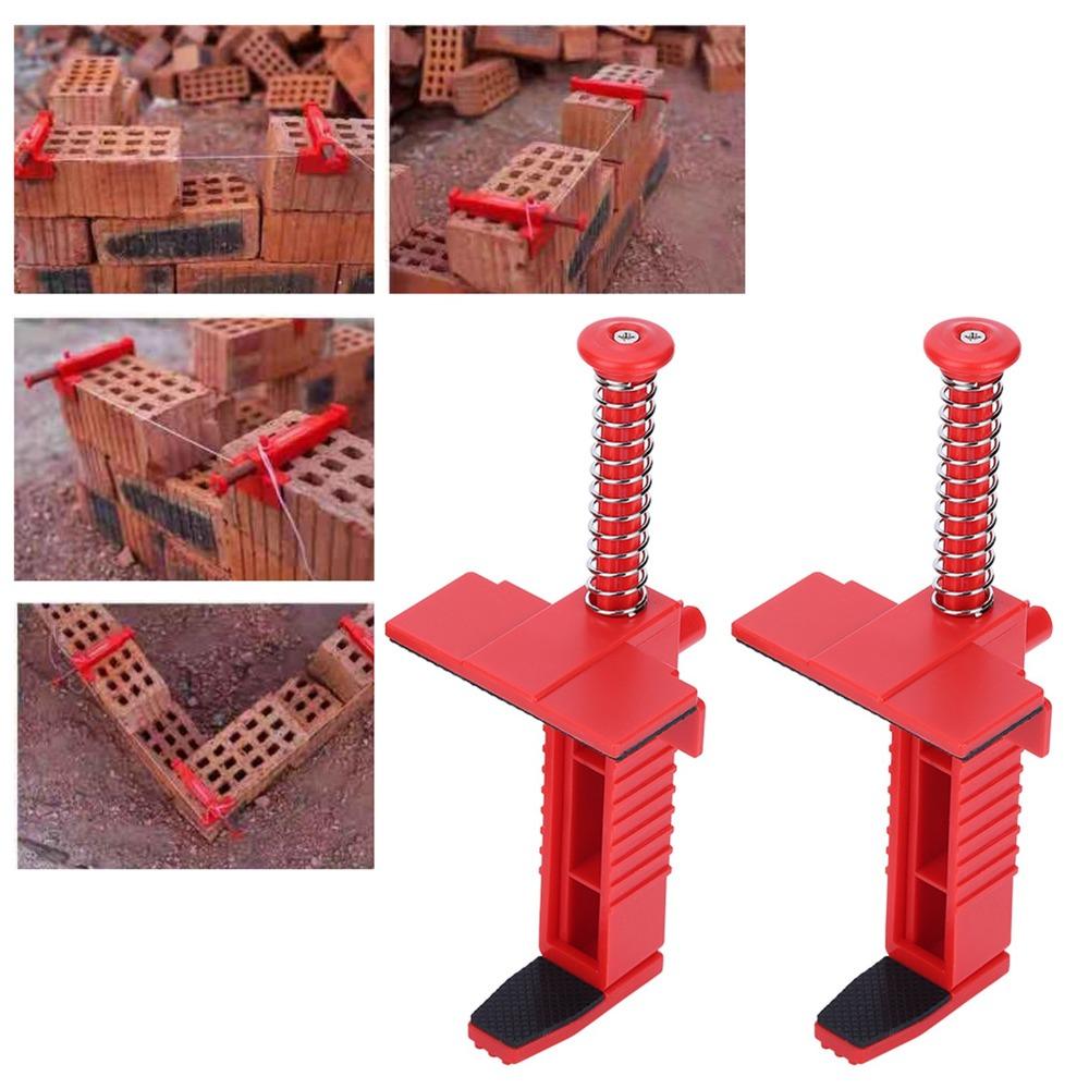 2PCS Red Leveling Measuring Tool Black Building Construction Fixture Durable Brick Line