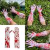 Rote blutbefleckte Handschuhe für Cosplay Halloween Kostümparty Requisiten