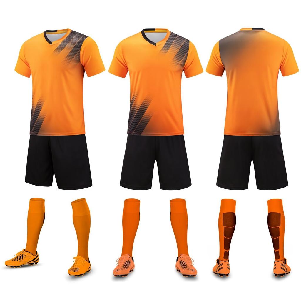 Manufacturer football jersey sets, kids, men, women, adults, training and competition team uniforms, quick-dry breathable short-sleeve team uniforms