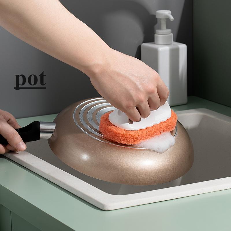 Bathtub brush with handle, tile brush, kitchen decontamination brush, pot sponge wipe, cleaning brush