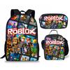 Student Schoolbag, Primary And Secondary School Student Backpack, Large Capacity, Cartoon Backpack, Satchel, Pencil Case, Three-Piece Set.