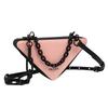 Prada Cosmetic bag/toiletry bag [Customized Bag] Pink Chain, Simple, Niche High-end, Trendy, Commuting, Exquisite, Fashionable Pink ink chain seal