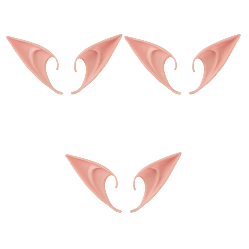 

3-10Pair Latex Masquerade Accessories Fairy Pixie Ears Fake Ears Anime Party Dress Up Costume for Halloween Cosplay Costumes 5Pair