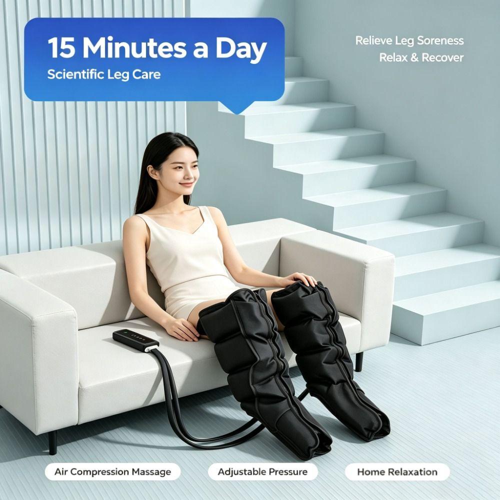 Dynamische Kompressions-Luftkompressions-Beinmassagegerät-Stiefel Zyklische Druckbeaufschlagung Senioren-Beinmassagegerät Salon
