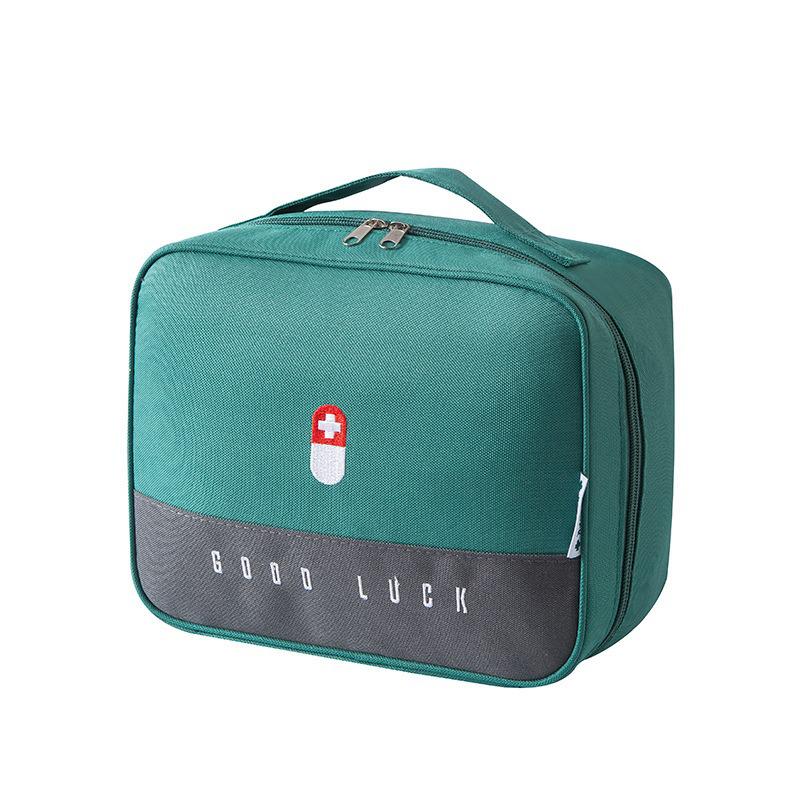 Portable Emergency First Aid and Medicine Storage Bag for Travel and Home