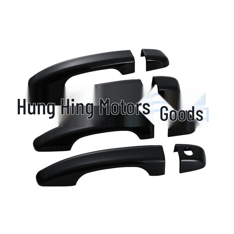 Tenth Gen Honda Accord 2018 Handle Protective Shell Sticker - Bright Black Carbon Fiber