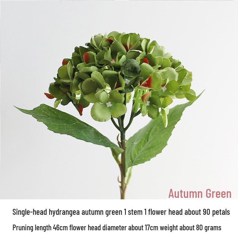 Silk Hydrangea Flowers - Decorative Artificial Ornaments for Weddings, Available in 24 Colors
