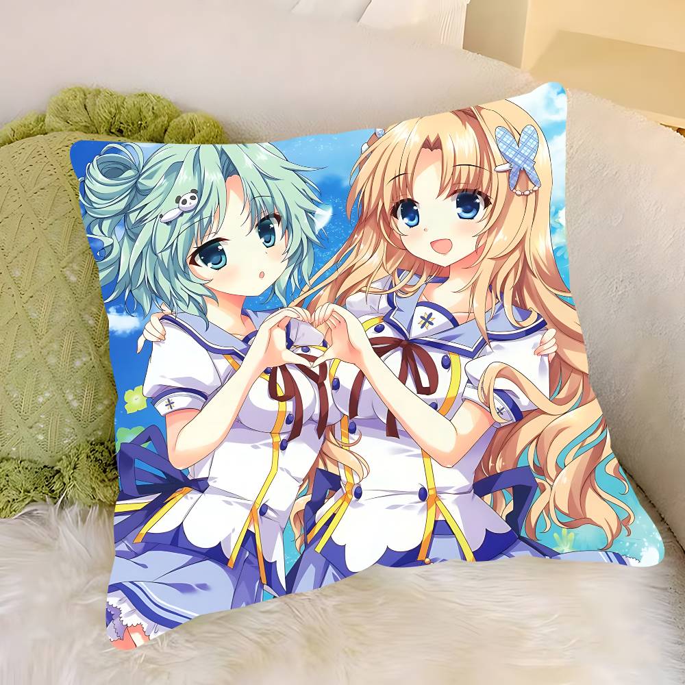 Anime S-Summer Pockets Pillow Case Removable Washable Cushion Cover – All-Season Soft Linen