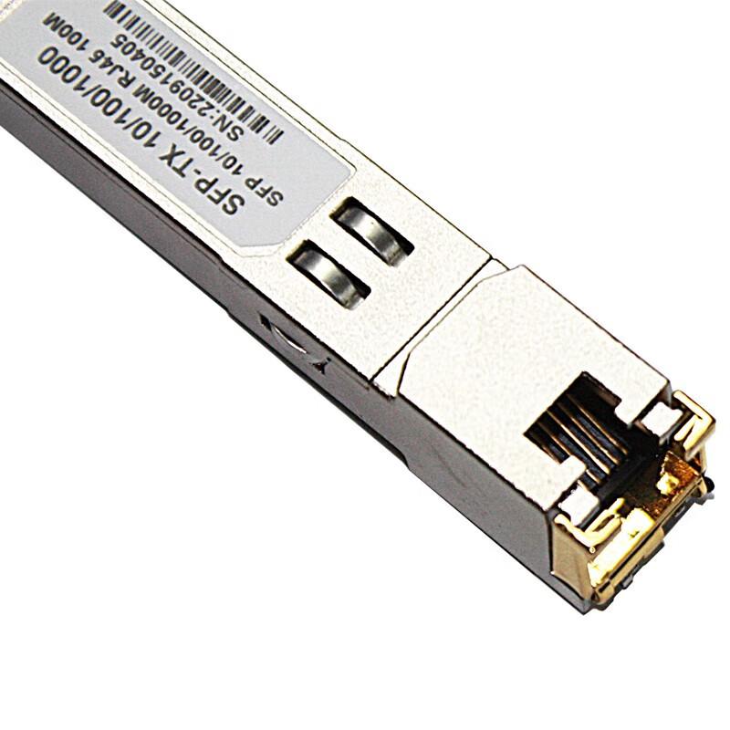 SFP+ Fiber Optic to RJ45 Gigabit Ethernet Transceiver