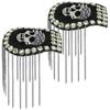 Cool Tassel Chain Epaulette Skull Jacket Vintage Brooch  Western-style clothes