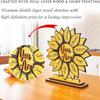 Sunflower Home Decor, Inspirational Gift - Wooden Sunflower Sign - Suitable For Women,  Girlfriends, And Daughters; Can Be Placed Home Bookshelf.
