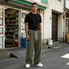 Men's Retro Corduroy Straight Leg Pants with and Multiple Pockets for Casual Wear