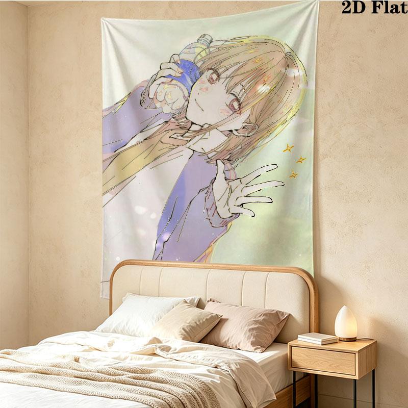 A Silent Voice Wall Tapestry Aesthetic Wall Hanging Printed Fabric Blanket Decorative Tapestries For Bedroom Living Room Home Decor