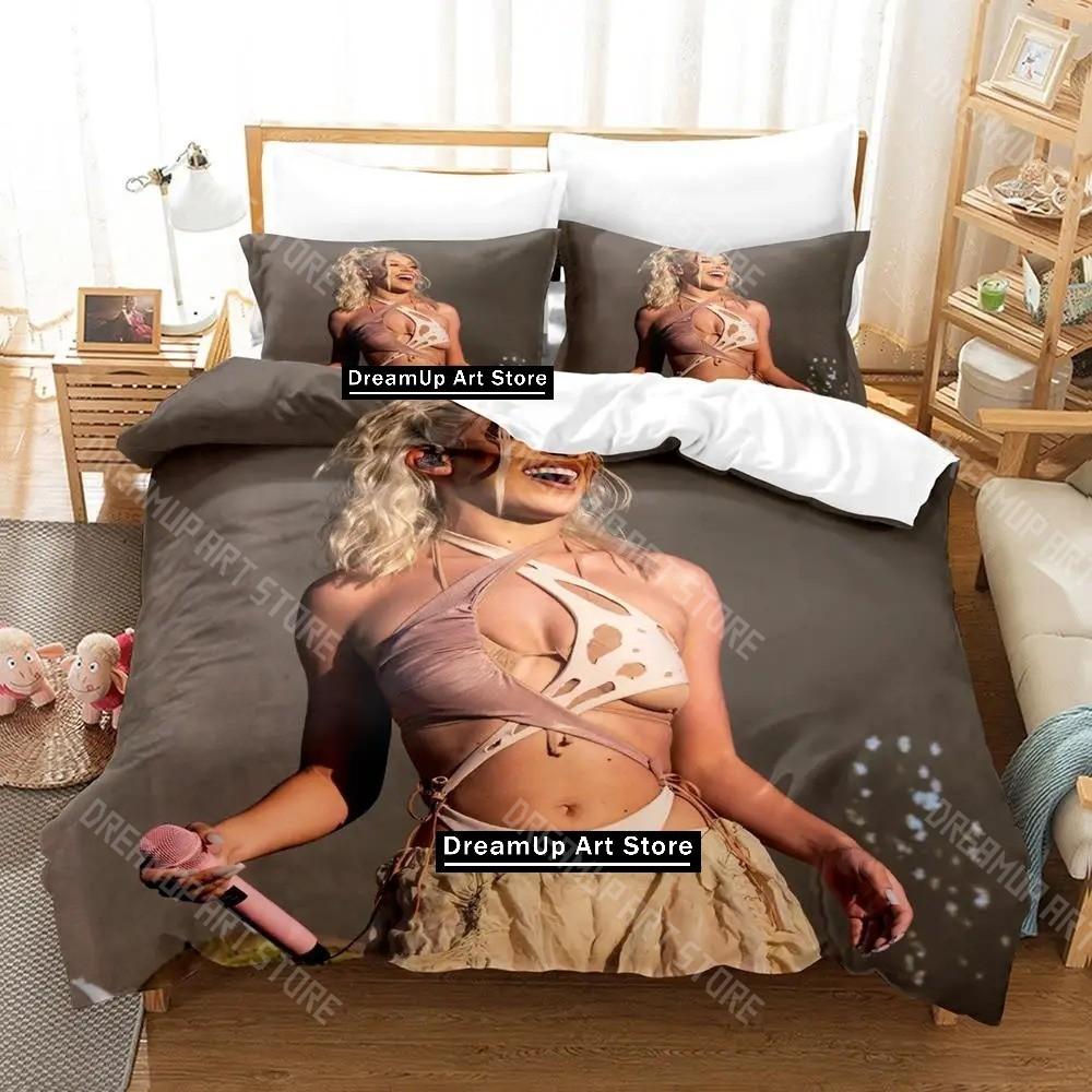 3D Printed Doja Cat Singer Bedding Set for Boys Girls Duvet Cover And Pillowcase Twin Queen King Full Single Double Sizes