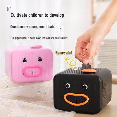 Creative Funny Face Money Box with Voice Learning & Blinking Features