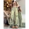 2025 Herbst Retro Spritzer zerrissene Low-Rise Wide-Leg Jeans für Männer und Frauen – Europäischer und Amerikanischer High Street Stil