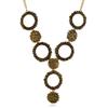 Retro Alloy Necklace Jewelry Set With Gold Plated Finish For Art Fashion Enthusiasts