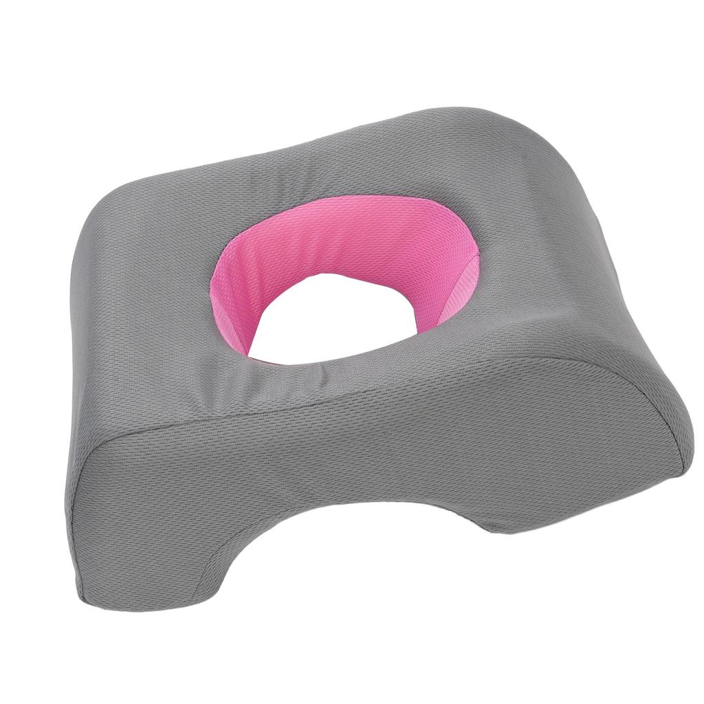 Face Down Pillow Soft Center Hole Portable Face Headrest Pillow Cushion for Beauty Salon Home
