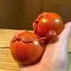 Karin Wood Carved Lucky Orange Fish: Decorative Wishful Ornament for Relaxation and Prosperity