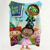 cartoon S Super W Why! Throw Flannel Throw Blanket Suitable for Sofa Living Room Bedroom