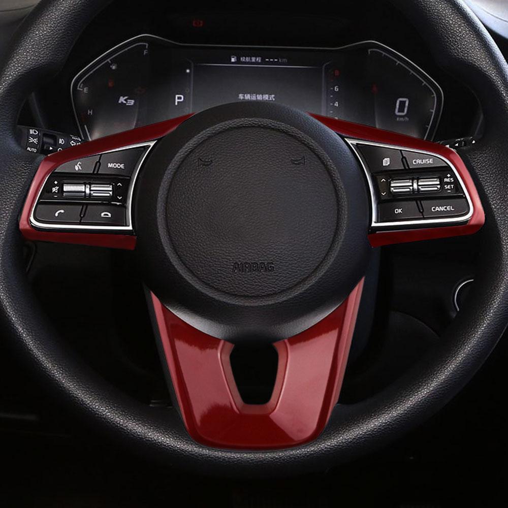 Pentru KIA Ceed Forte K3 Seltos XCeed Sonet ProCeed ABS Fibra de Carbon Autocolant Buton Volan Auto Capac Decorativ