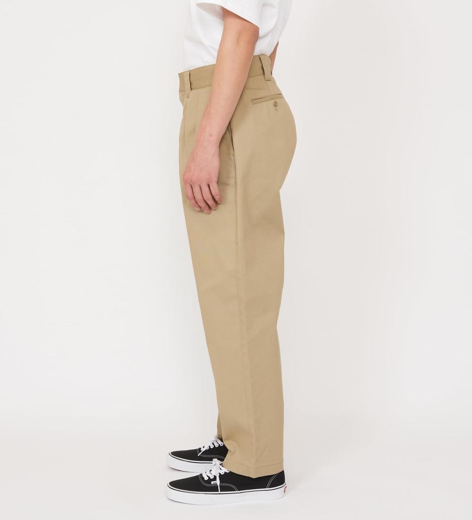 [Dickies] 2-Pleat Work Pants DB2018-0014 Khaki 28