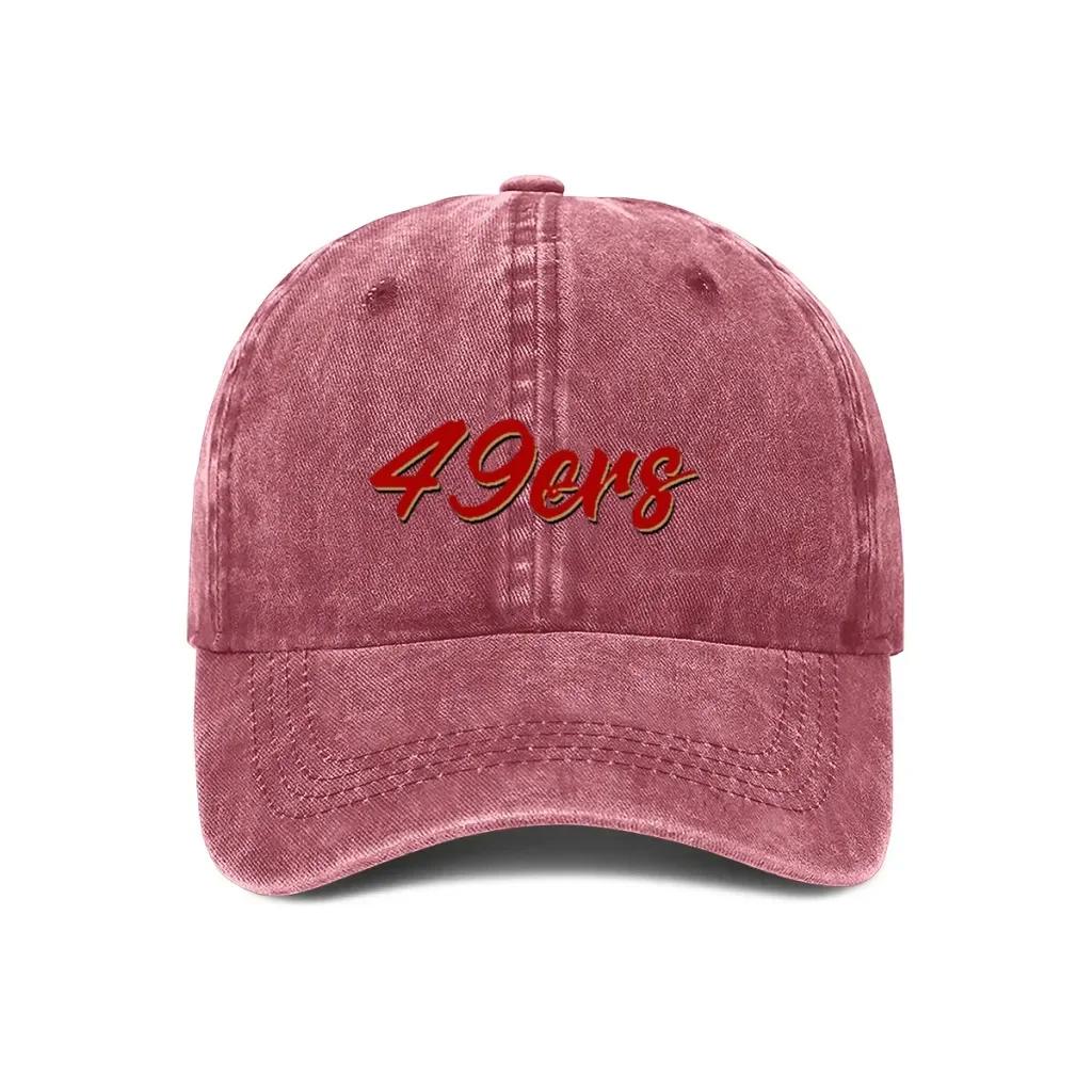 49Ers Baseballkappe Verstellbar Unisex Kappen Adjustable brown