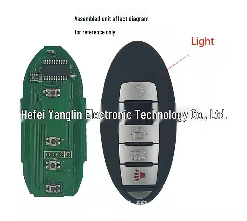 Compatible with 19 Teana Smart Board: 4+1 Button with Light, 433 4A Chip