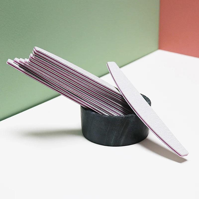 5/10Pcs Nail File Mix Color 100/180 Grit Professional Sandpaper Cuticle Remover Buffer Files Manicure Tool Set