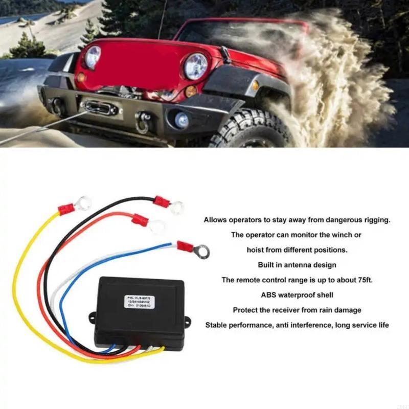 28GC Winch Remote Control Systems Easy Installation Universal Wireless Winch Remote Control Switch Receiver Fast Response
