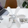 Ceiling Fan Hanging Fans 6 Leaves USB Outdoors Dual-Use Small Indoor for Camping Restaurant Canopy Tent Living Room