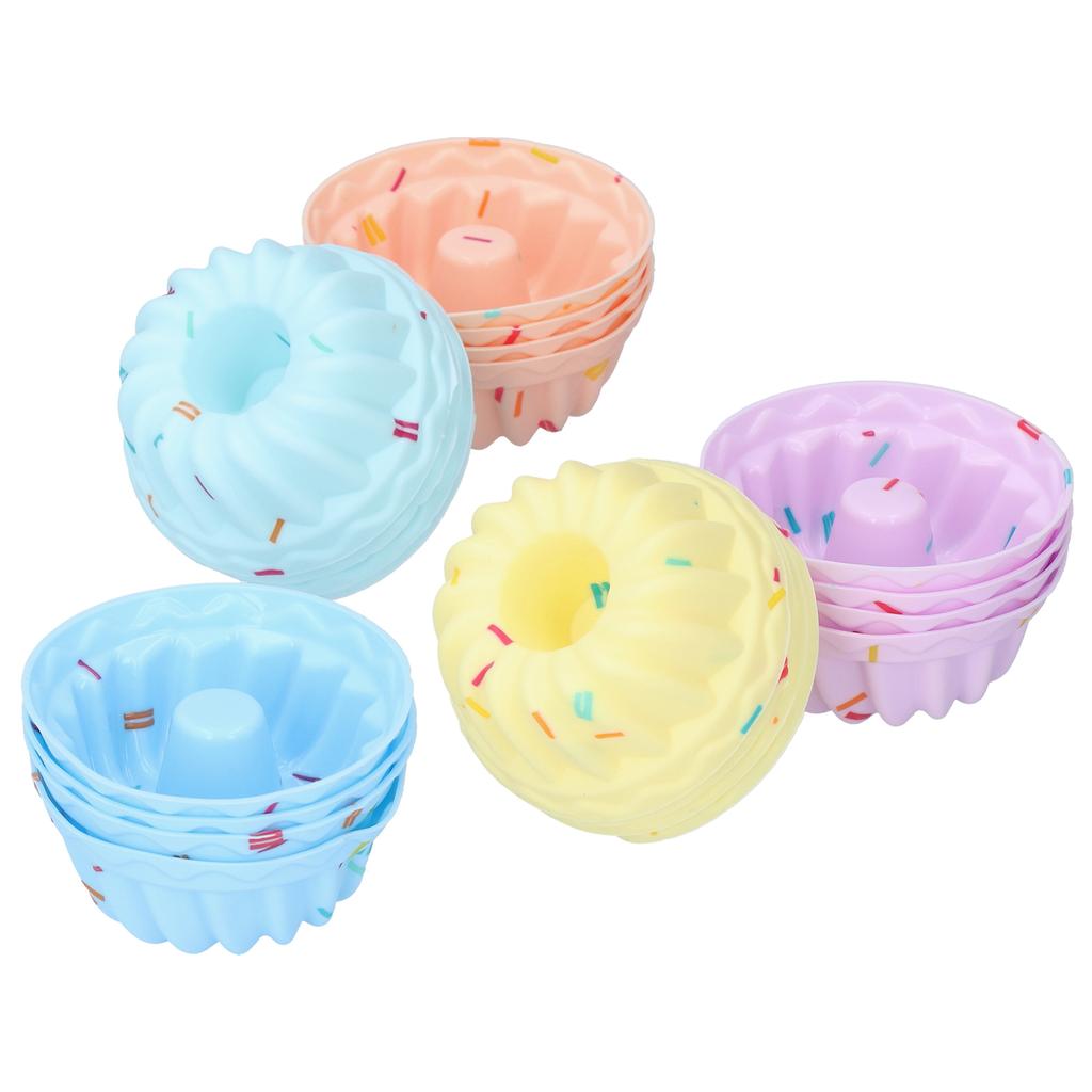 20Pcs Small Cake Cup Baking Mold Reusable Easy Clean Silicone   Cupcake Holders