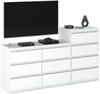 Chest of Drawers 10 Drawers Cabinet "HIT" 64 Matt White/Matte White