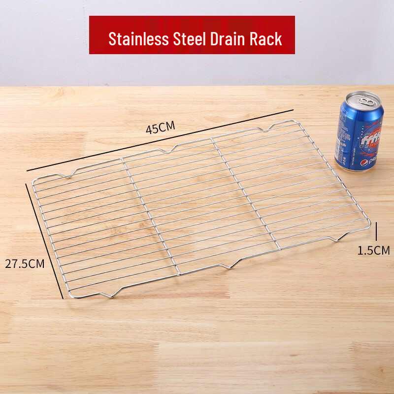 304 Stainless Steel Rectangular Tray for Steamed Fish, Rice, Chee Cheong Fun, and Baking