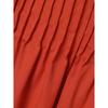 Plus Size Womens Summer Dress Cotton Linen Short Sleeve Round Neck Solid Color Pleated Pocket S-5XL