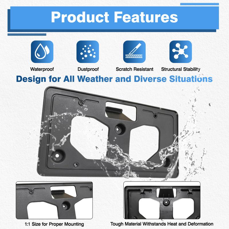 Car Front Bumper License Plate Frame Mounting Bracket Holder Accessories For Honda CR-V 2017 2018 71145TLAA00 HO1068124