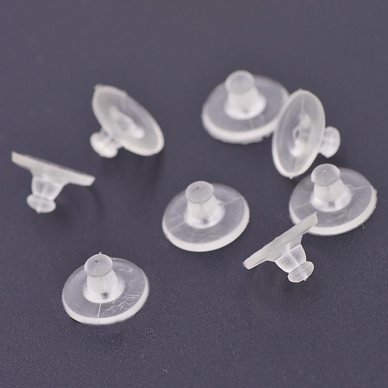 Japanese & Korean Eco-Friendly Silicone Ear Jewelry: Transparent Hamburger Ear Plugs.