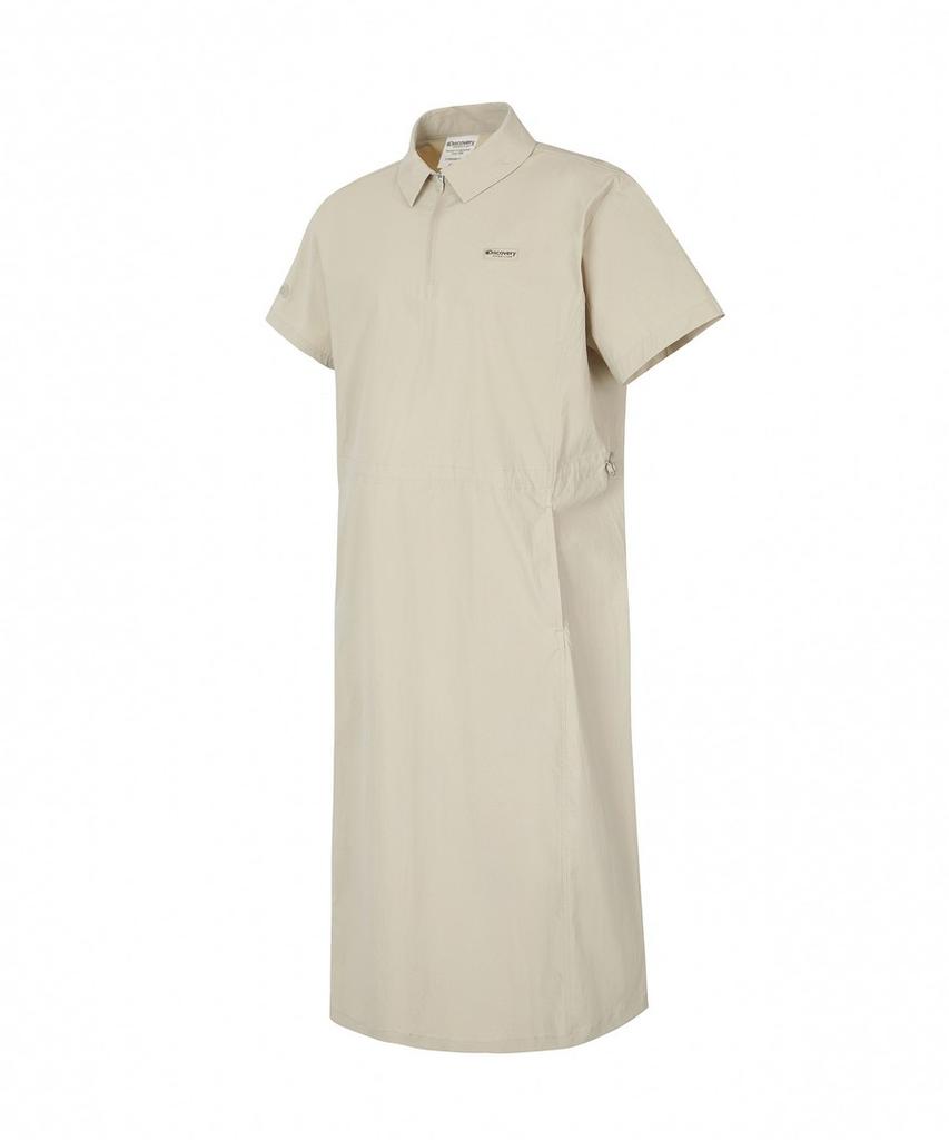 DISCOVERY EXPEDITION Women'S Freshvent Collared Woven Dress (Beige2)