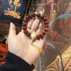 Banyan & Vajra Seed Bracelet with Plum Blossom & Double Dragon - Unisex Buddhist Prayer Beads