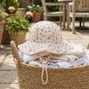 Wide Brim Children Fisherman Hat Cotton Kids Sun Cap Toddler Floral Print Baby Bucket Hat  Outdoor