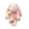 Cute Flower Rabbit Doll Rose Hug Rabbit Plush Toy Lop Ear Rabbit Cloth Doll Children'S Day Birthday Gift