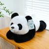 New Simulation Lying Down Giant Panda Plush Toy Cute Pet Home Ornament Children Sleeping Throw Pillow Chengdu Souvenir