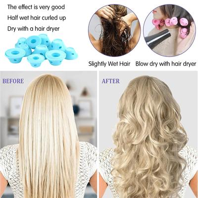 Silikon-Schlafhaarklammern Pilzförmige Haarstyling-Lockenwickler für Salon-Frisuren