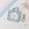 Korean Ballet Style Ribbon Hollow Badge Holder Transparent Round Pin Display Case for Ita Bag Cute Keychain Charm for Students